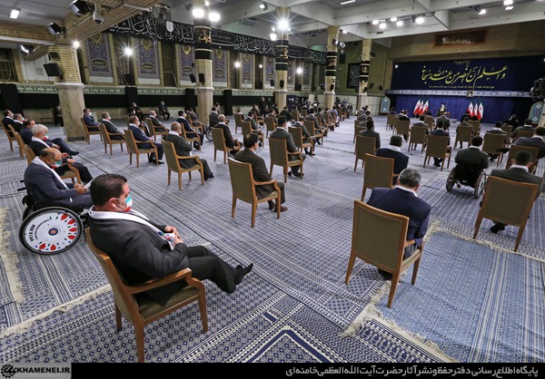 دیدار قهرمانان المپیک و پارالمپیک ایران در بازی&zwnj;های ۲۰۲۰ توکیو با رهبر انقلاب
