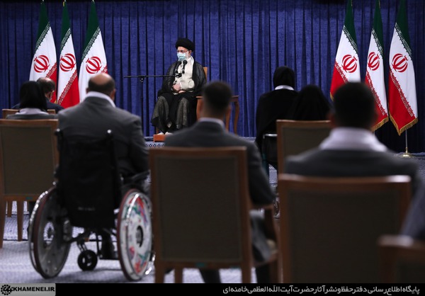 دیدار قهرمانان المپیک و پارالمپیک ایران در بازی&zwnj;های ۲۰۲۰ توکیو با رهبر انقلاب