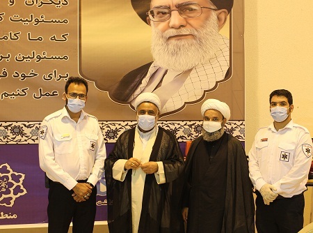 افتتاح مرکز واکسیناسیون کرونا در ناحیه شهید مطهری