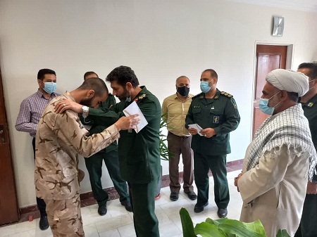 تجلیل از سربازان نمونه سپاه حضرت محمد رسول الله (ص) تهران بزرگ