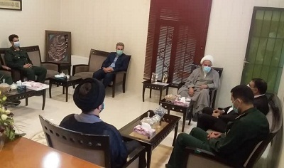 دیدار فرمانده و مسئول نمایندگی ولی فقیه ناحیه الغدیر با امام جمعه جدید لواسانات