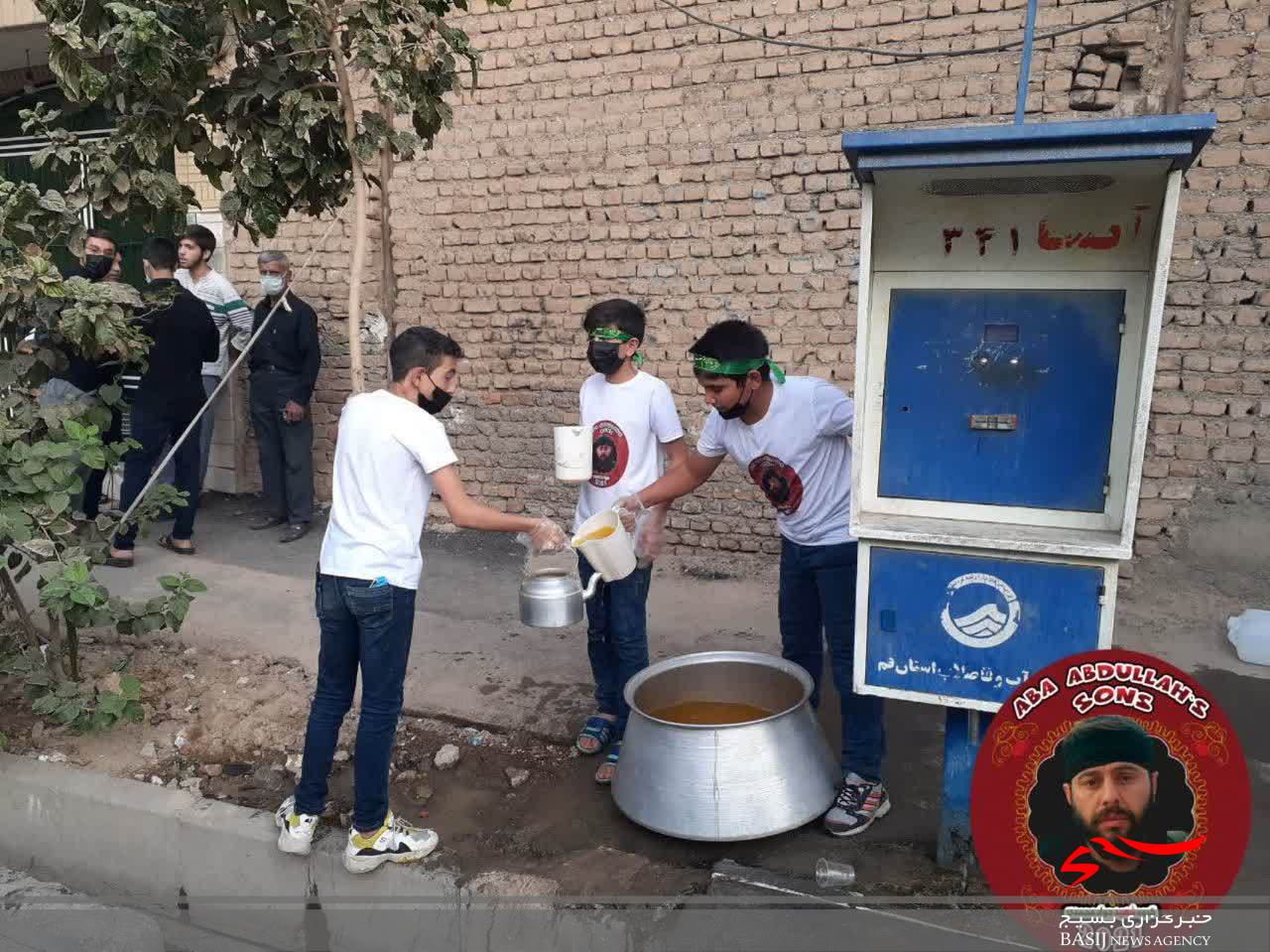 برپایی ایستگاه صلواتی توسط بسیجیان پایگاه امام علی(ع)