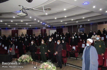 آیین تجلیل از داوطلبین بسیجی در طرح شهید سلیمانی