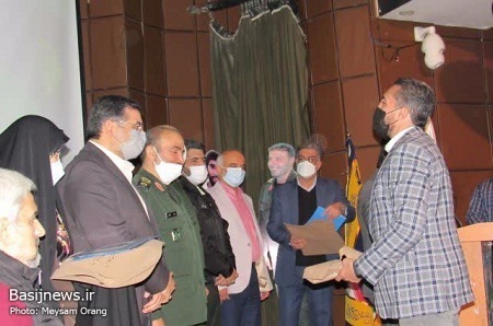 آیین تجلیل از داوطلبین بسیجی در طرح شهید سلیمانی
