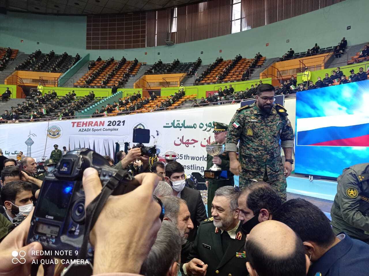 حضور مسئول سازمان ورزش بسیج در اختتامیه مسابقات کشتی نظامیان جهان(سیزم) + عکس حضور مسئول سازمان ورزش بسیج در اختتامیه مسابقات کشتی نظامیان جهان(سیزم) + عکس