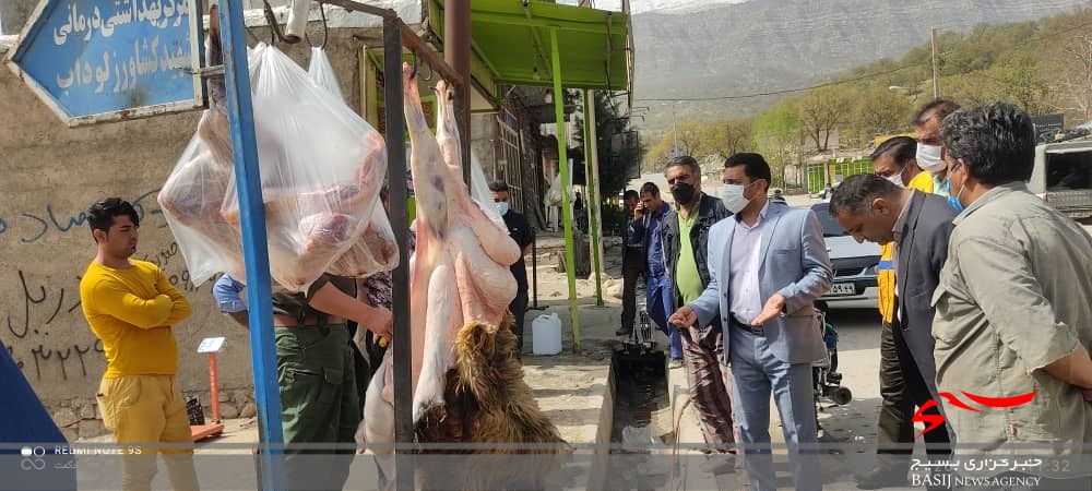 گشت مشترک در راستای طرح نظارتی نوروز و طرح ارتقاء امنیت اقتصادی در شهر لوداب