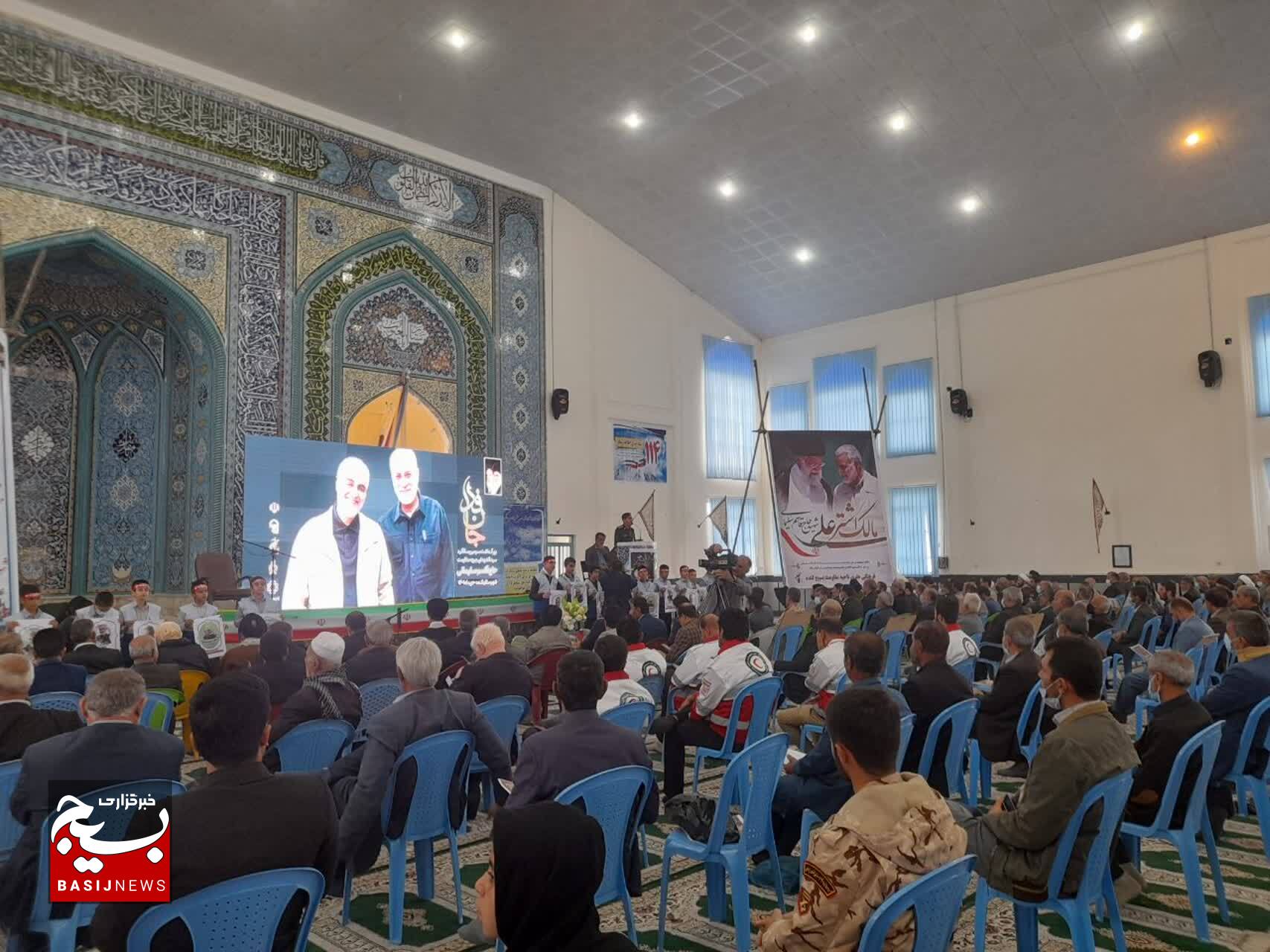 مراسم سومین سالگرد شهادت سردار سلیمانی در شهرستان لنده
