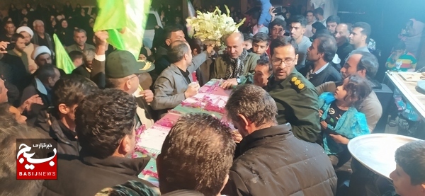 تشییع شهید گمنام در روستای محمد عامری
