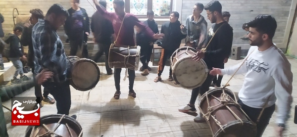 تشییع شهید گمنام در روستای محمد عامری