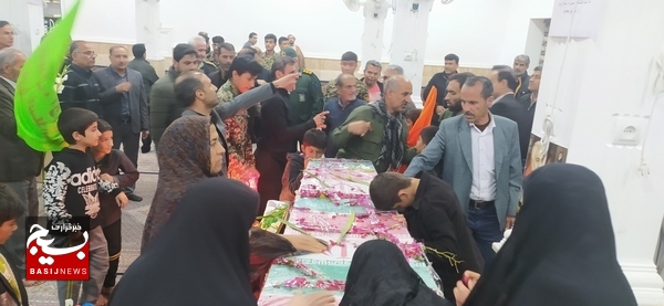 تشییع شهید گمنام در روستای محمد عامری