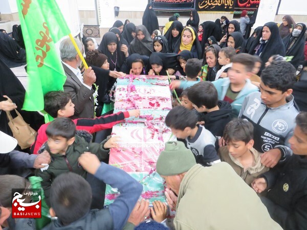 تشییع شهید گمنام در روستای محمد عامری