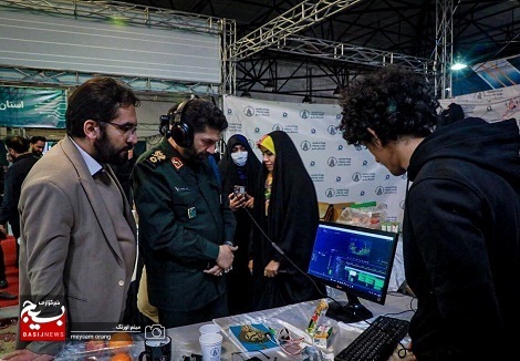 بازدید فرمانده سپاه تهران بزرگ از چهارمین رویداد سراسری تولید محتوای دیجیتال بسیج