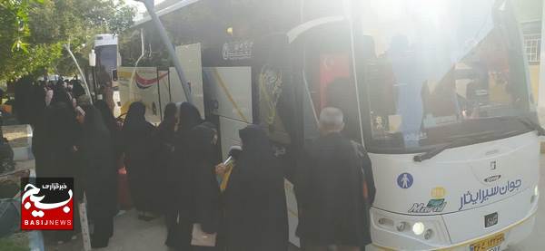 اعزام دانش آموزان مدارس دخترانه دلوار به اردوی راهیان نور
