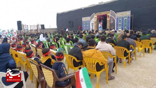 مراسم چهلمین روز خاکسپاری شهید گمنام در بندر عامری مراسم چهلمین روز خاکسپاری شهید گمنام در بندر عامری