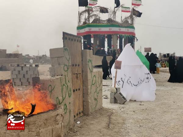مراسم چهلمین روز خاکسپاری شهید گمنام در بندر عامری مراسم چهلمین روز خاکسپاری شهید گمنام در بندر عامری