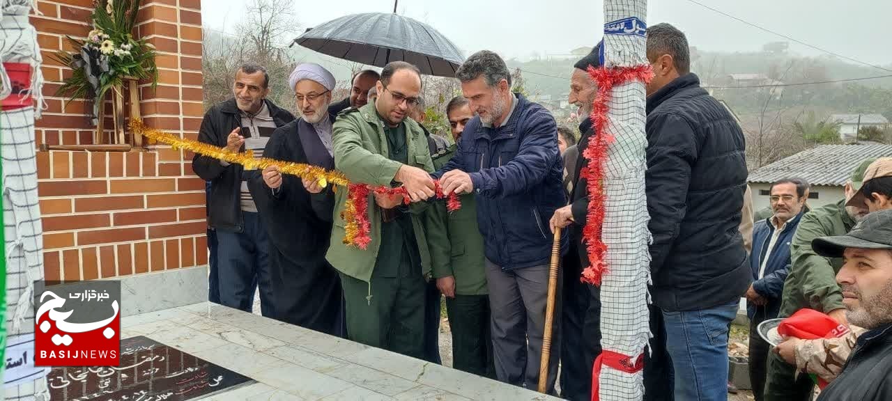 افتتاح مزار شهدای روستای سلیم آباد