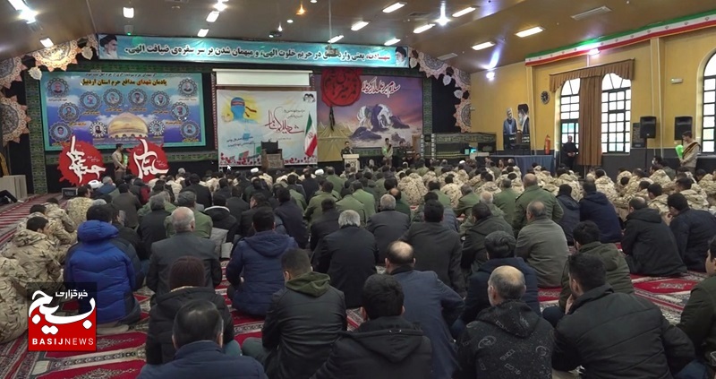 مراسم چهلمین روز تشیع و تدفین شهید گمنام سپاه استان در حسینیه ثارالله برگزار شد مراسم چهلمین روز تشیع و تدفین شهید گمنام سپاه استان در حسینیه ثارالله برگزار شد