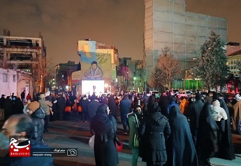 حضور پایوران و بسیجیان ناحیه شهید مفتح در مراسم الله اکبر شب ۲۲ بهمن