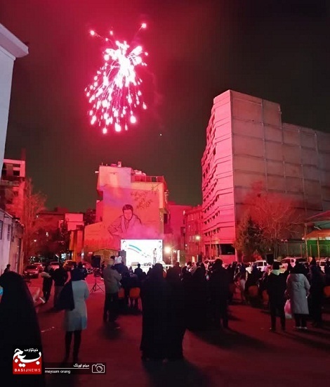 حضور پایوران و بسیجیان ناحیه شهید مفتح در مراسم الله اکبر شب ۲۲ بهمن