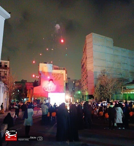 حضور پایوران و بسیجیان ناحیه شهید مفتح در مراسم الله اکبر شب ۲۲ بهمن