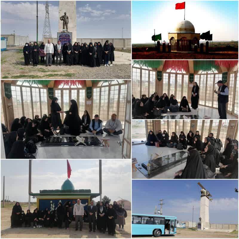 اعزام کاروان زیارتی راهیان نور خواهران بسیج دانشجویی دانشگاه آزاد اسلامی واحد دهلران