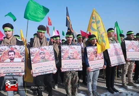 میثاق صبحگاهی طلایه داران مجاهدت با شهدا و بیعت با ولایت در پادگان دوکوهه