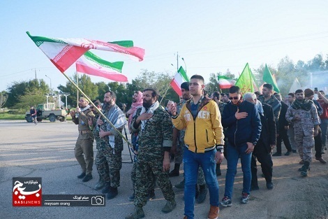 میثاق صبحگاهی طلایه داران مجاهدت با شهدا و بیعت با ولایت در پادگان دوکوهه