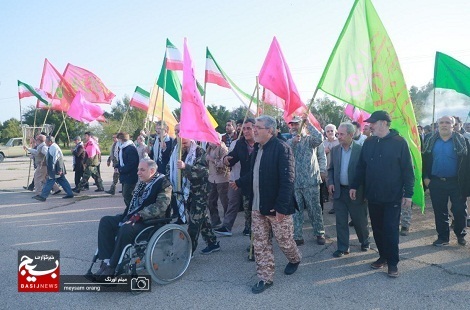 میثاق صبحگاهی طلایه داران مجاهدت با شهدا و بیعت با ولایت در پادگان دوکوهه