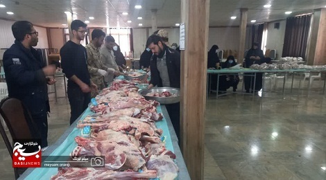 پویش نذر قربانی در ناحیه مقاومت بسیج شهید رجایی