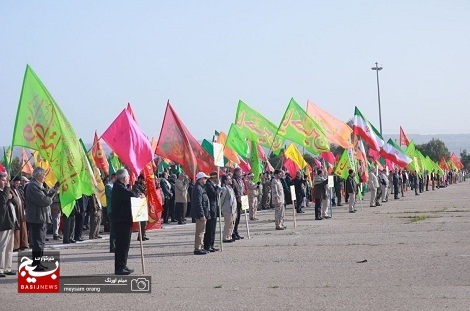 میثاق صبحگاهی طلایه داران مجاهدت با شهدا و بیعت با ولایت در پادگان دوکوهه