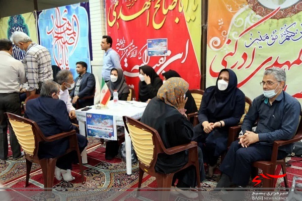 برپایی میز خدمت در رزمایش جهادگران فاطمی استان بوشهر برپایی میز خدمت در رزمایش جهادگران فاطمی استان بوشهر