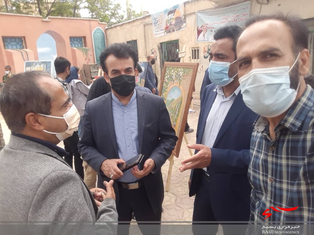نمایشگاه و کارگاه نقاشی اسوه مقاومت (قدس) در یاسوج