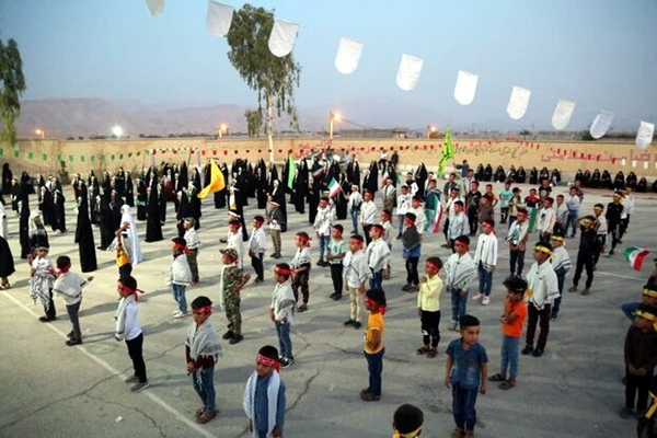 پرچم متبرک بارگاه امام رضا (ع) در مناطق محروم دشتی گردانده شد