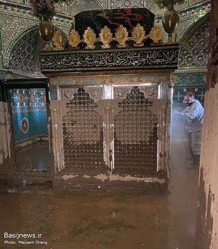 حضور جهادگران ناحیه عمار یاسر برای امداد رسانی به سیل زدگان امامزاده داوود(ع)