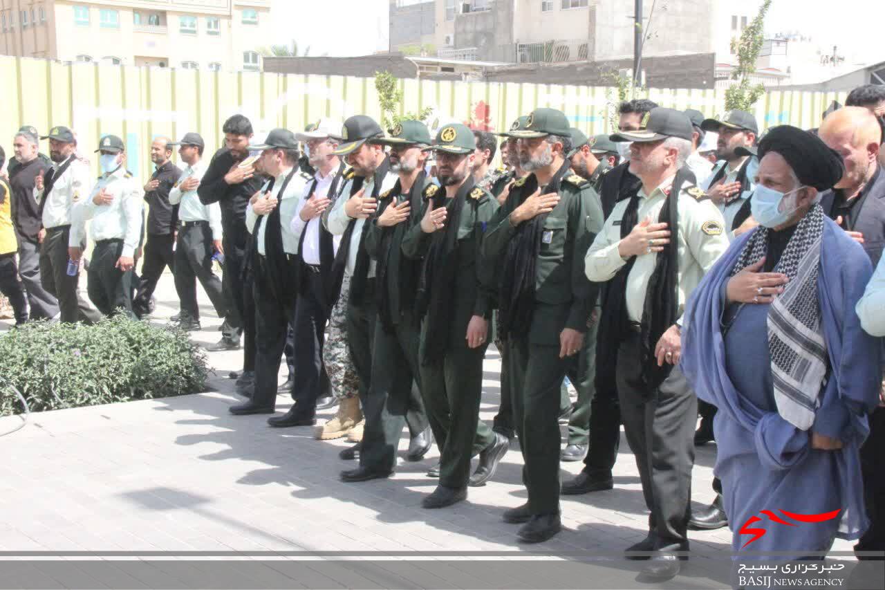 آیین سوگواری نیروهای مسلح استان قم برگزار شد آیین سوگواری نیروهای مسلح استان قم برگزار شد