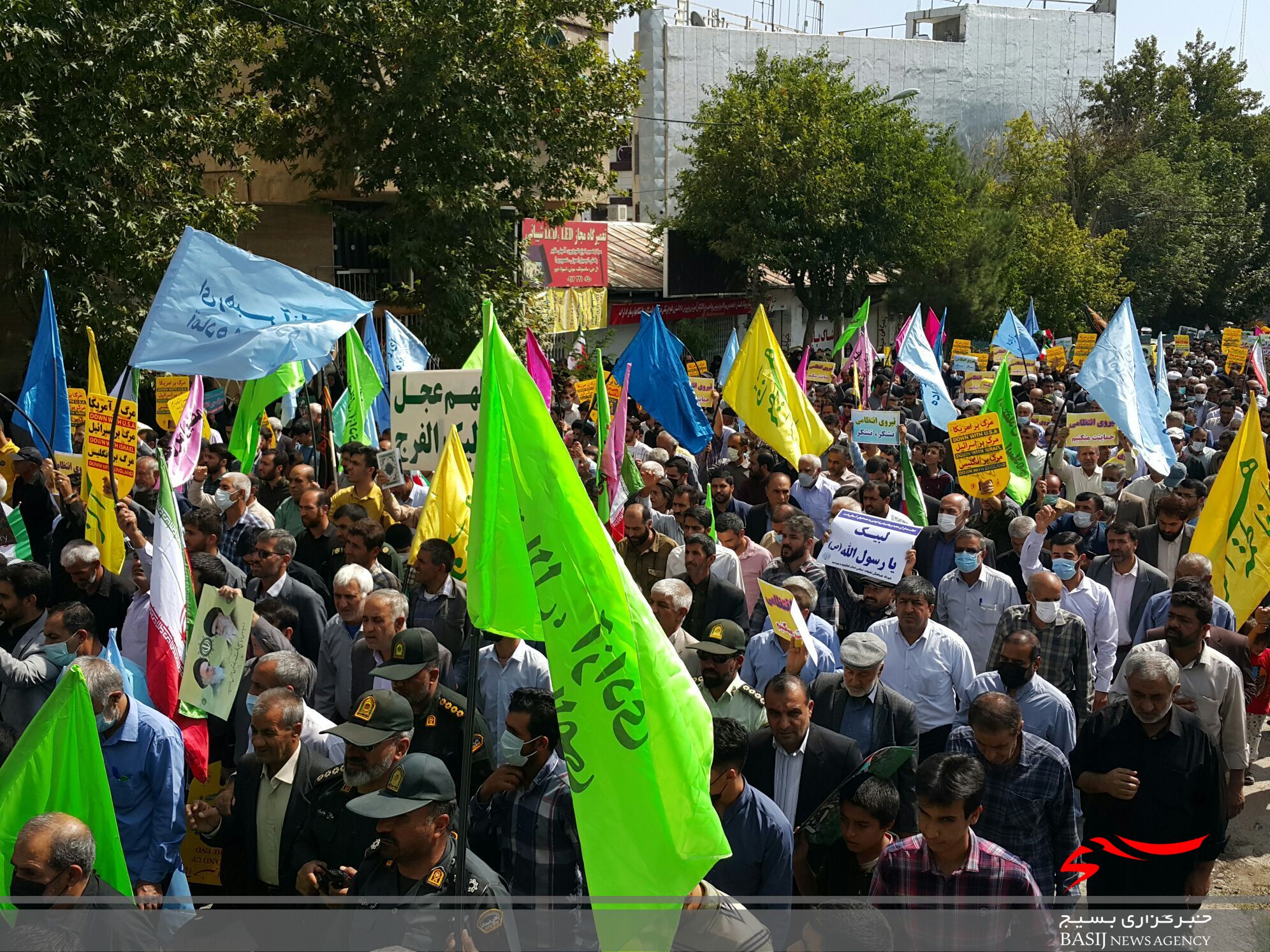 پاسخ دندان شکن مردم یاسوج به اغتشاشگران