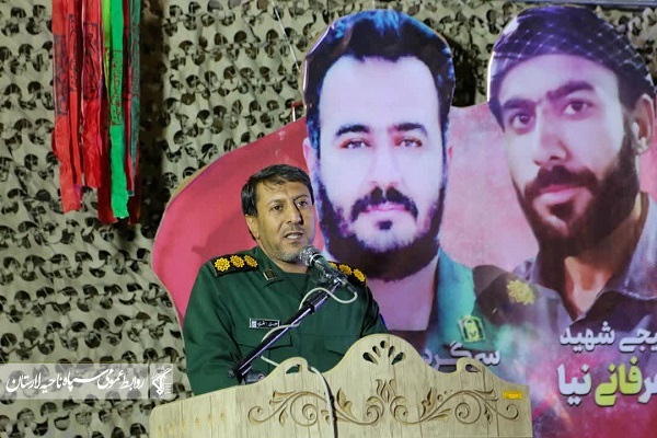 مراسم گرامیداشت شهدای مدافع امنیت بخش بیرم در لارستان برگزار شد