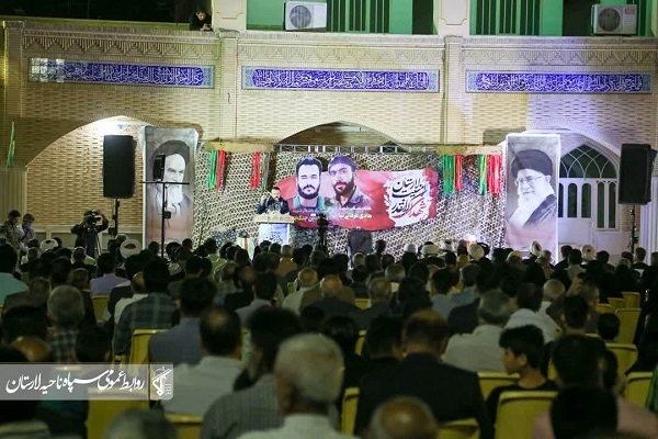 مراسم گرامیداشت شهدای مدافع امنیت بخش بیرم در لارستان برگزار شد