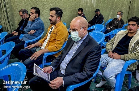 قالیباف در مراسم چهلمین روز شهادت شهید مدافع امنیت «پوریا احمدی»