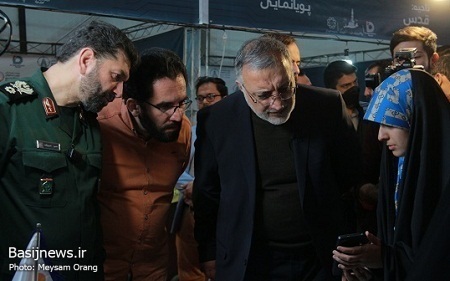 بازدید شهردار تهران و فرمانده سپاه تهران از چهارمین رویداد تولید محتوای دیجیتال بسیج تهران بزرگ