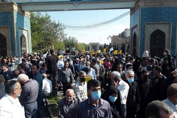 راهپیمایی مردم شیراز در محکومیت جنایت تروریستی شاهچراغ (ع)