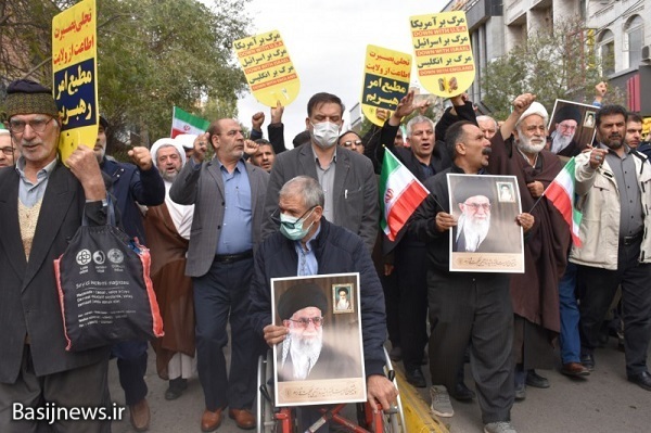 راهپیمایی مردم اردبیل در محکومیت جنایت تروریستی شاهچراغ