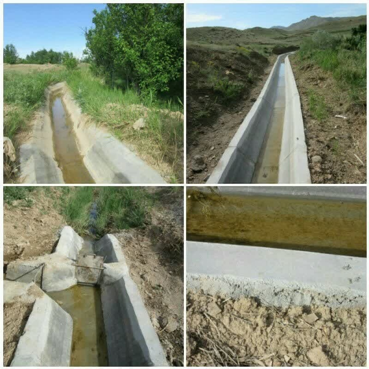 احداث کانال آب کشاورزی در روستای سگزناب توسط گروه‌های جهادی