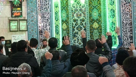 دیدار فرمانده کل سپاه پاسداران با بسیجیان پایگاه مقاومت بسیج کوی نصر از ناحیه شهید باهنر
