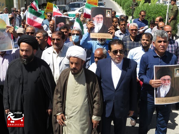 راهپیمایی روز قدس همزمان با سراسر کشور در شهر دلوار برگزار شد راهپیمایی روز قدس همزمان با سراسر کشور در شهر دلوار برگزار شد