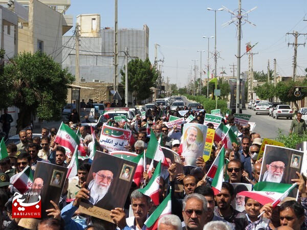 راهپیمایی روز قدس همزمان با سراسر کشور در شهر دلوار برگزار شد راهپیمایی روز قدس همزمان با سراسر کشور در شهر دلوار برگزار شد
