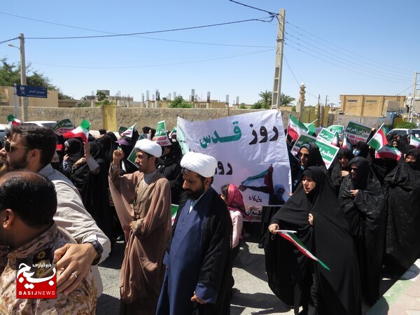 راهپیمایی روز قدس همزمان با سراسر کشور در شهر دلوار برگزار شد راهپیمایی روز قدس همزمان با سراسر کشور در شهر دلوار برگزار شد