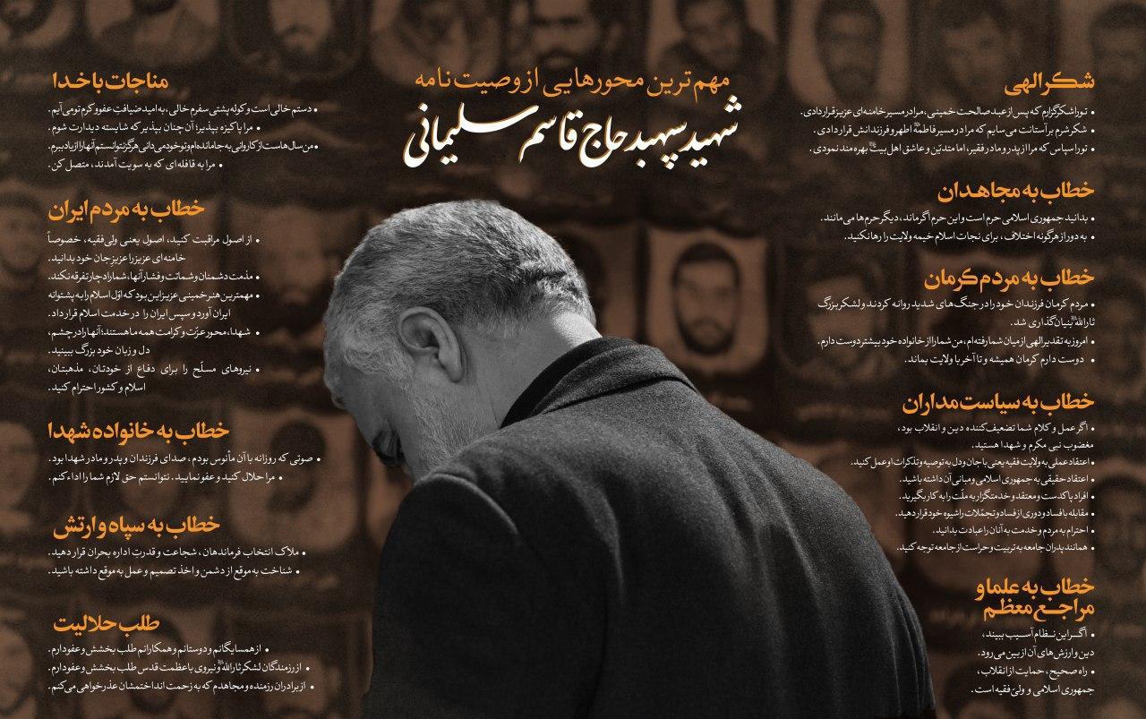وصیتنامه صوتی حاج قاسم سلیمانی وصیتنامه صوتی حاج قاسم سلیمانی