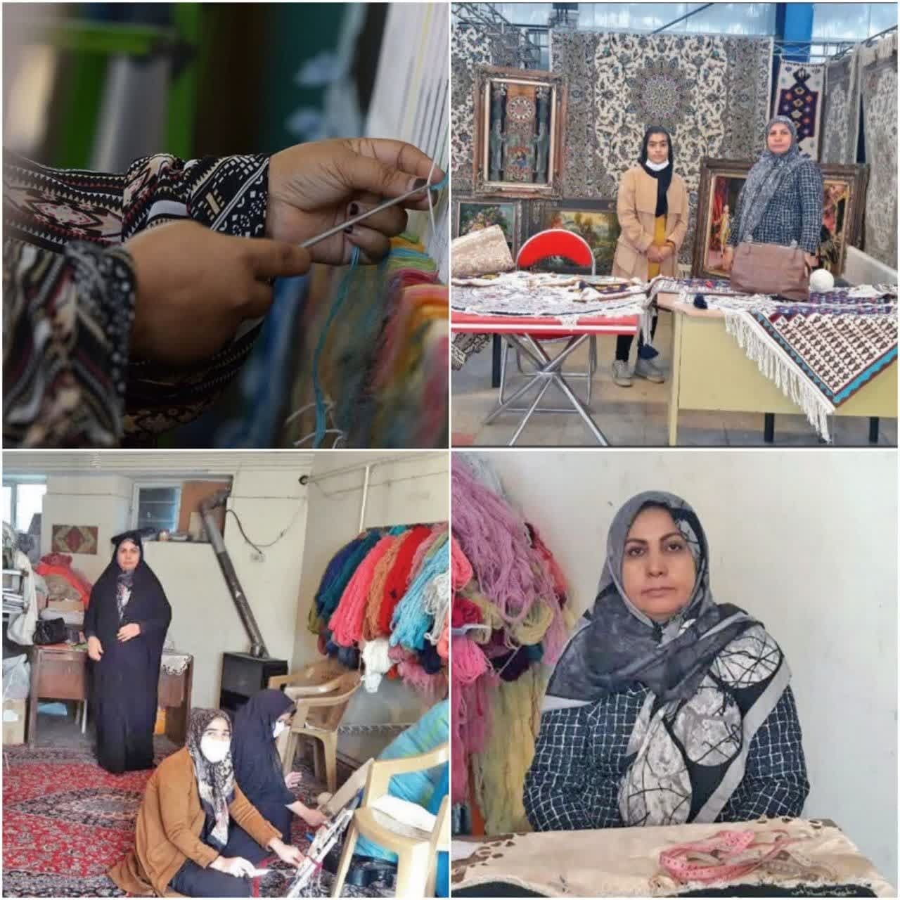 آموزش بافت ۱۰۰ دار قالی توسط کارآفرین کرمانشاهی آموزش بافت ۱۰۰ دار قالی توسط کارآفرین کرمانشاهی