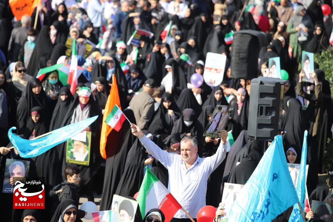 مردم گیلان در جشن ۴۵ سالگی انقلاب حماسه آفریدند
